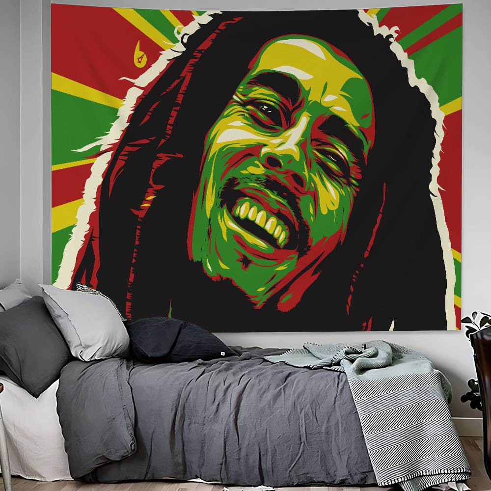 Science Bob - Tapisserie Murale Bob Marley Musique Reggae