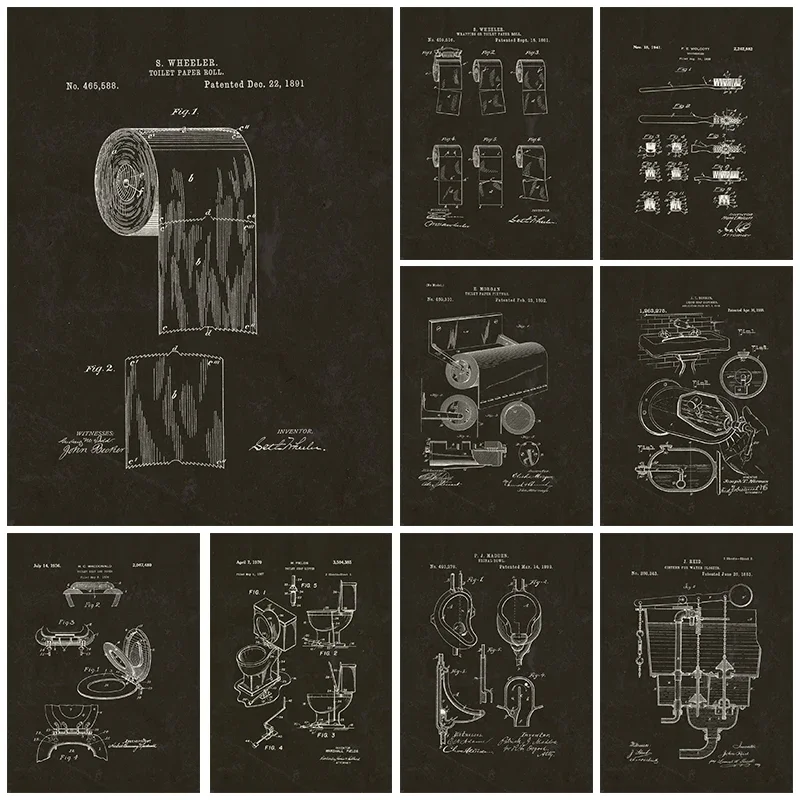 Star Map Poster - Affiches de plan de papier toilette