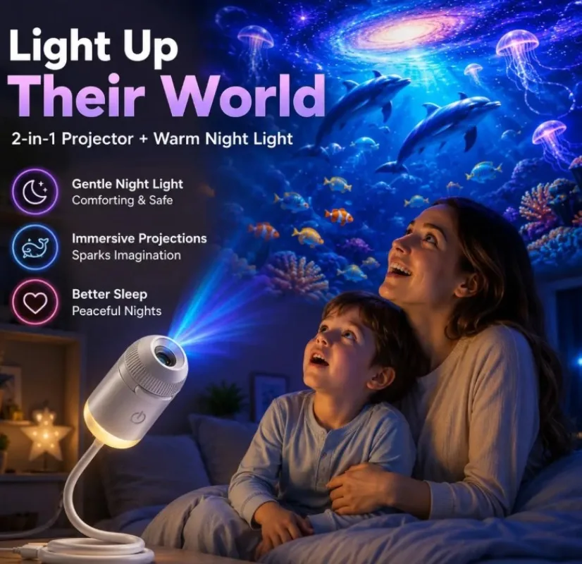 Lampe projecteur 2-en-1 rotati - Planetarium Projector Home avis et prix