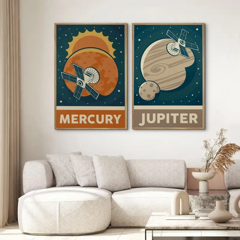 Toile murale rétro avec systèm - Star Map Poster avis et prix